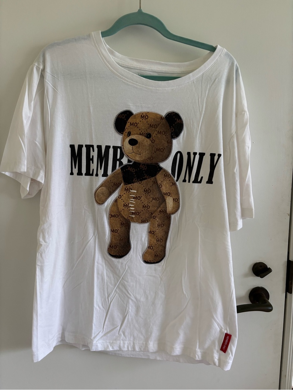 Members Only teddy bear shirt large 100% cotton